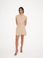 The Ultimate Muse Sleeveless Dress with Additional Belts | Camel