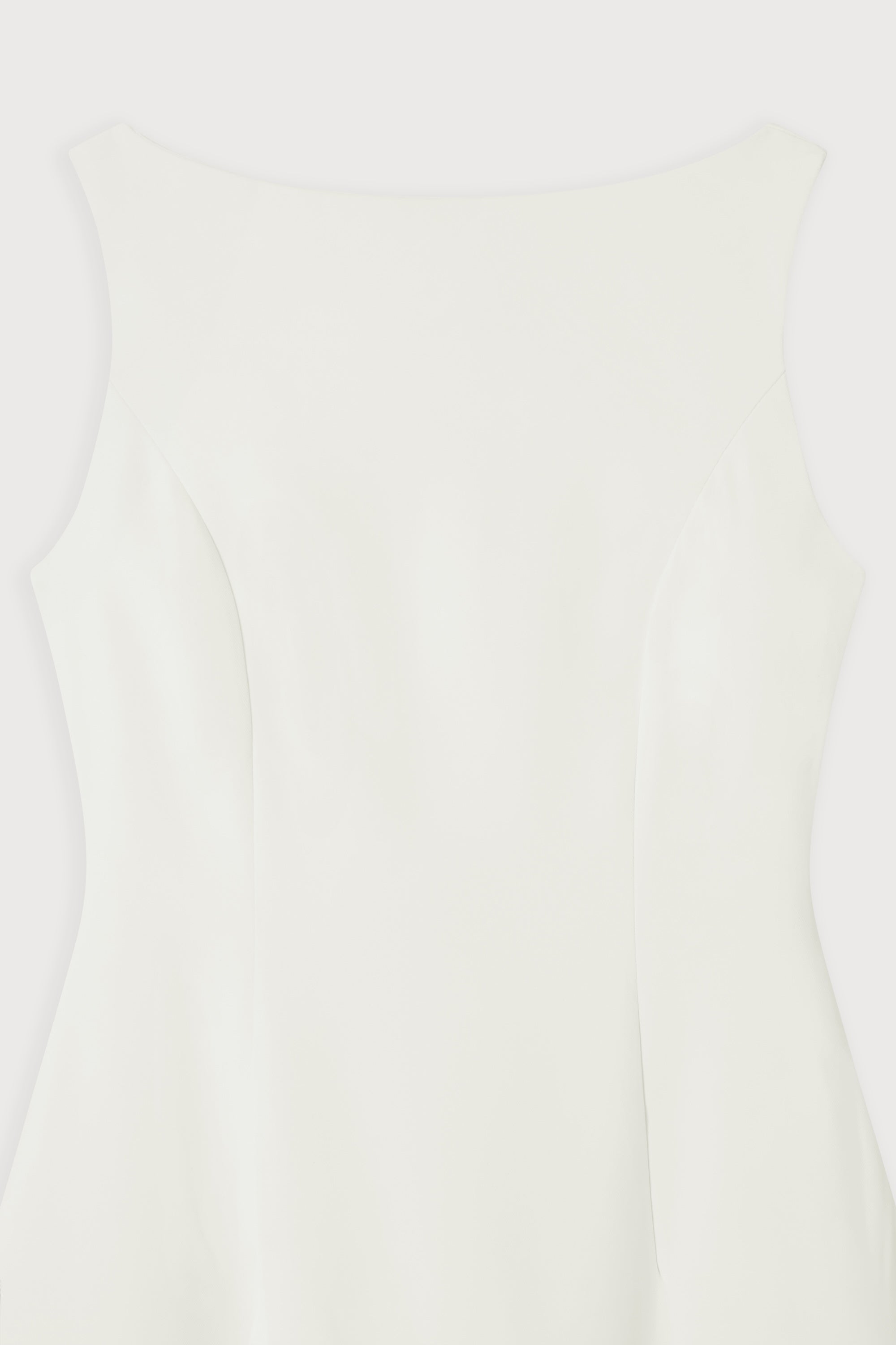 Straight Neck Midi Dress