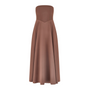 The Ultimate Muse Strapless Midi Dress | Chocolate