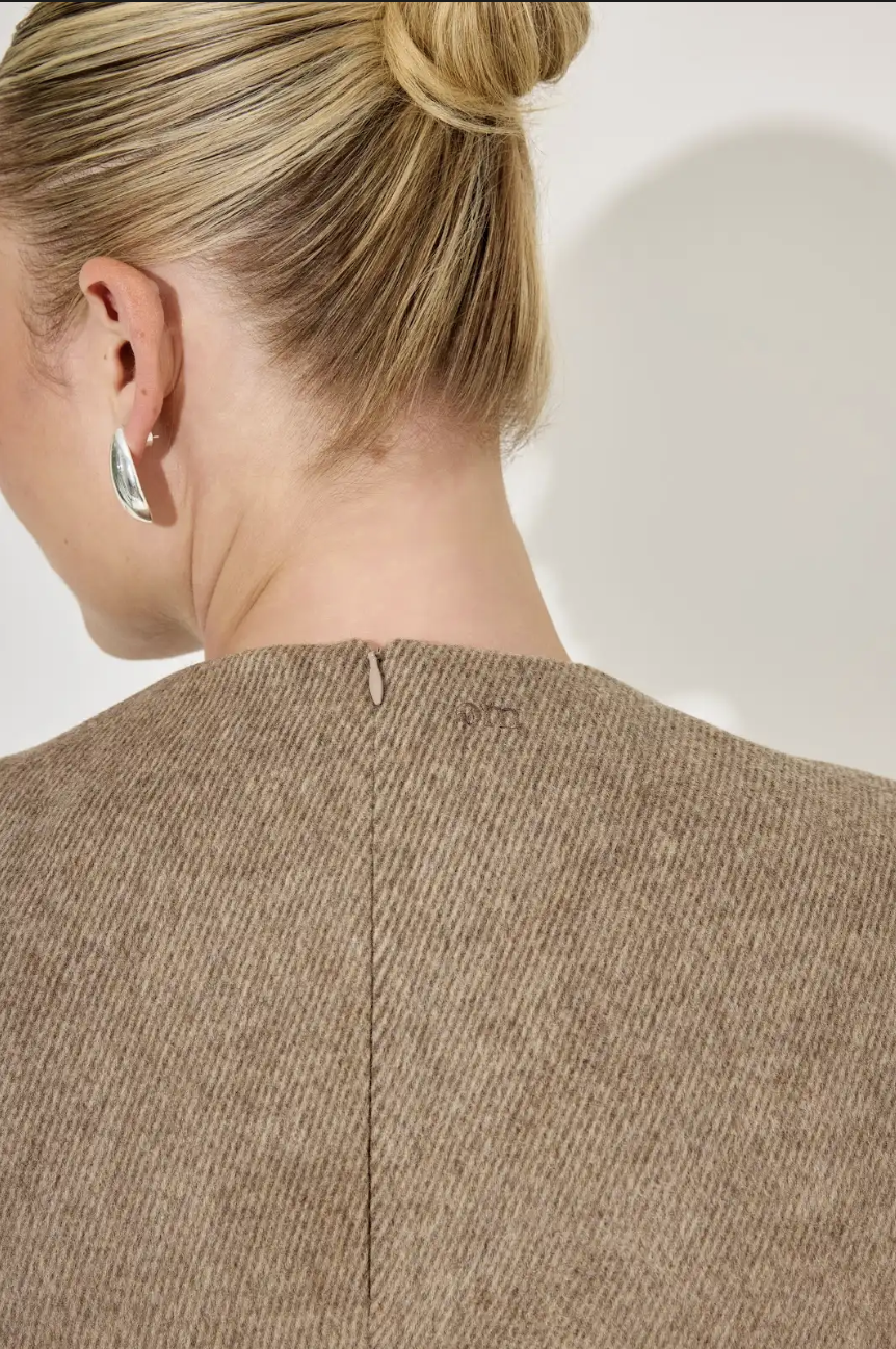 The Ultimate Muse Tweed Sleeveless Top | Brown