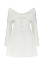 The Ultimate Muse Bow Mini Dress | White