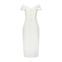 The Ultimate Muse Bow Midi Dress | White