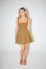 Square Neck Mini Dress