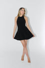 Dropped Hem Mini Dress