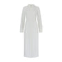 The Ultimate Muse Long Sleeve Collar Maxi Dress | White